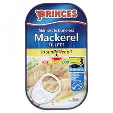 PRINCE MACKEREL FILLETS IN SUN OIL